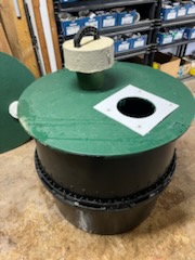 Fiberglass septic tank